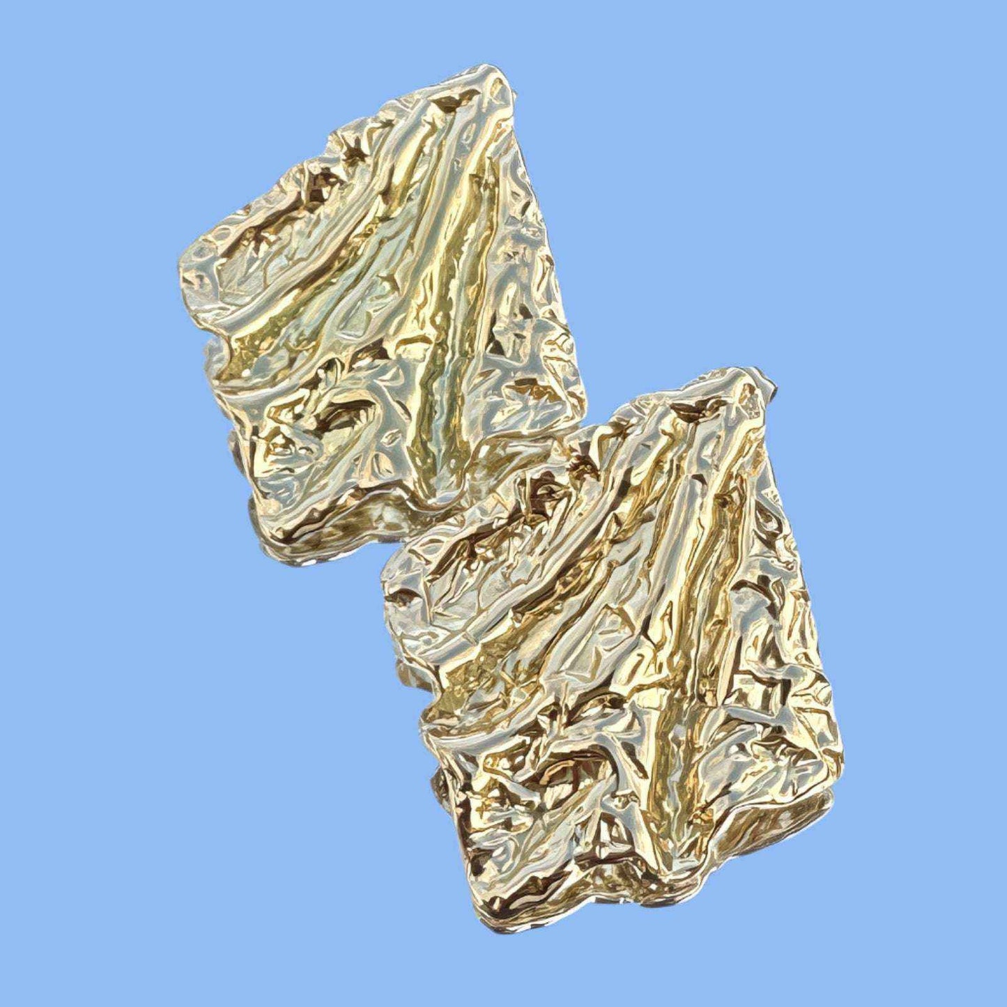 Crinkled Elegance Earrings - Manika Royale
