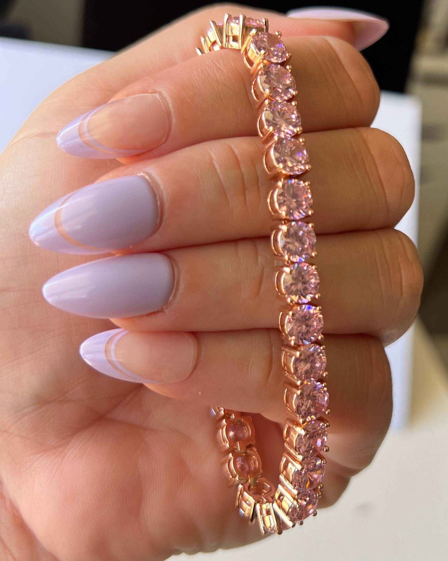Pink Radiance Diamond Bracelet - Manika Royale