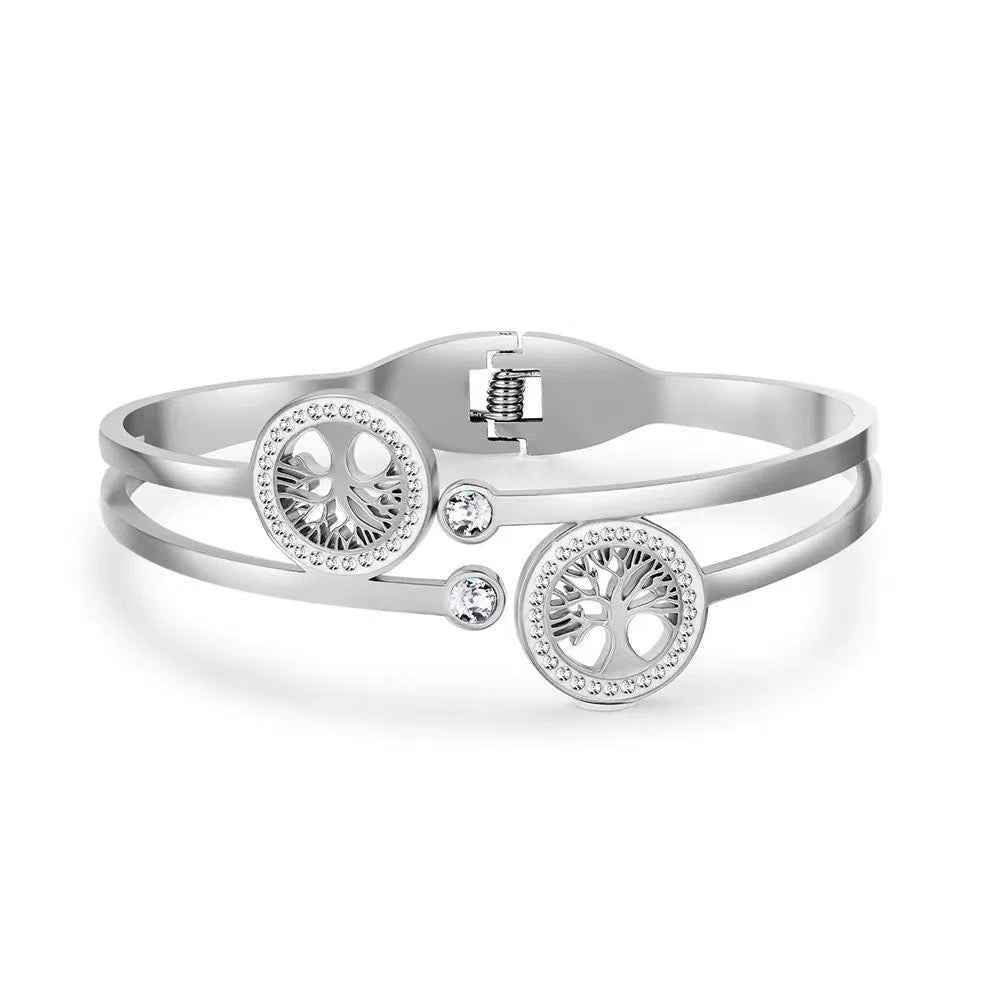 Dual Heritage Tree of Life Bangle - Manika Royale