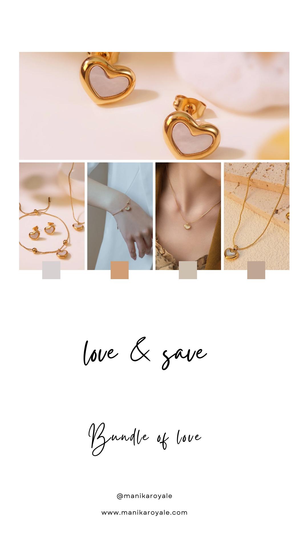Charming Heart Jewelry Bundle - Manika Royale