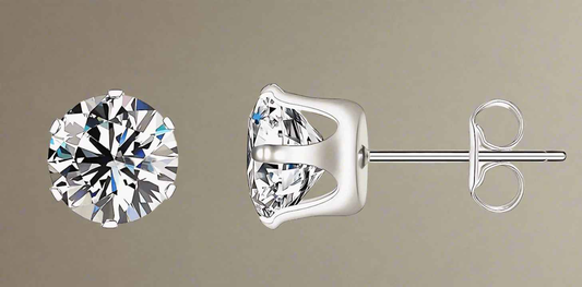 Luminous Silver Studs - Manika Royale