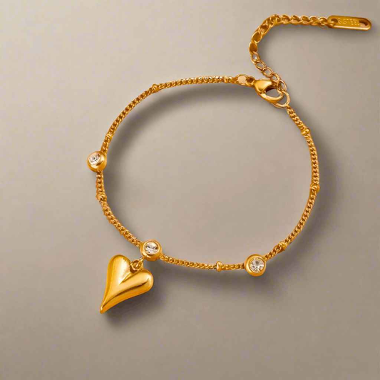 Heart's Embrace Drop Barcelet - Manika Royale
