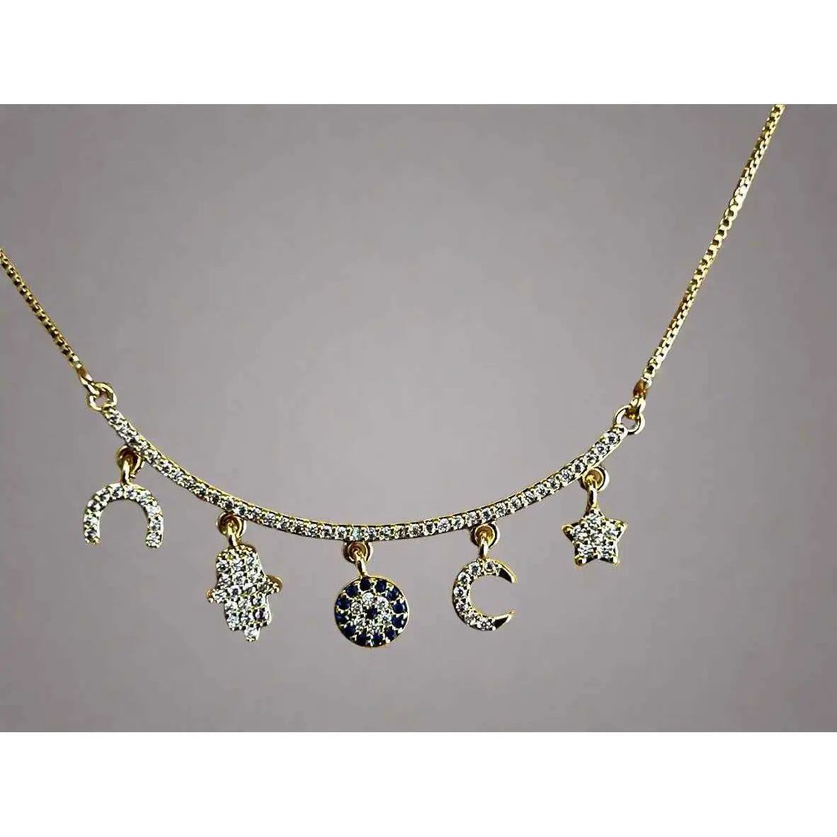 Charm Cascade Necklace - Manika Royale