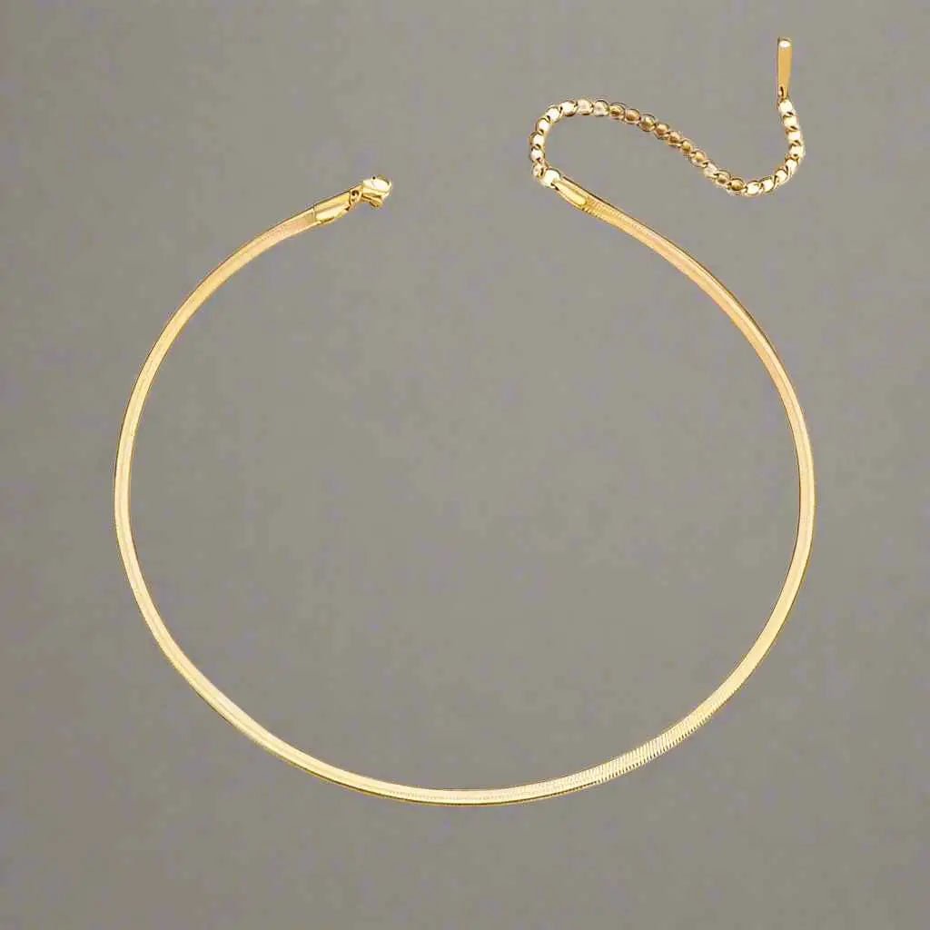 Classic Snake Chain Necklace - Manika Royale