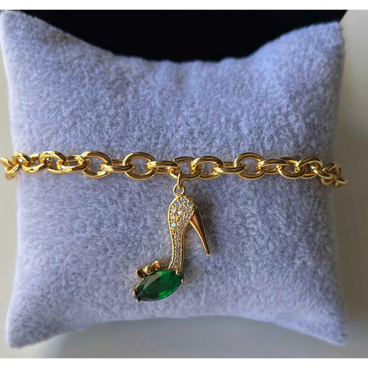 Stiletto Charm Chain Bracelet - Manika Royale