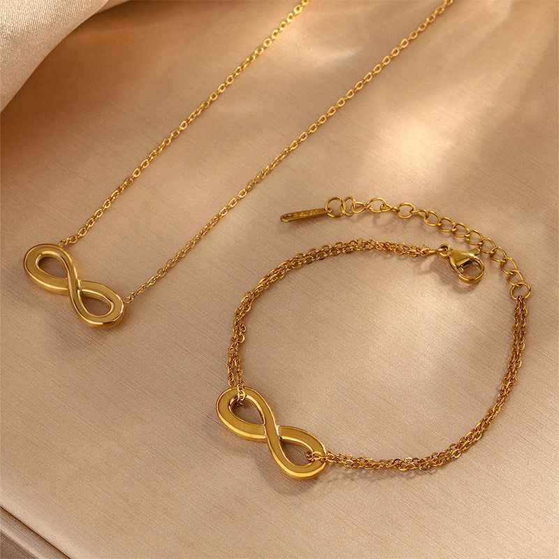 Eternal Bond Infinity Pendant Bracelet - Manika Royale