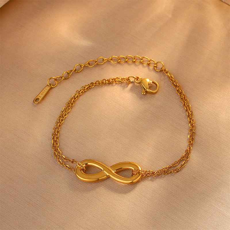 Eternal Bond Infinity Pendant Bracelet - Manika Royale