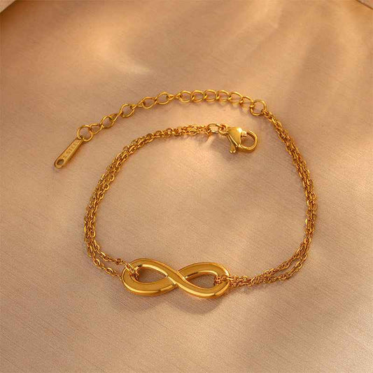 Eternal Bond Infinity Pendant Bracelet - Manika Royale