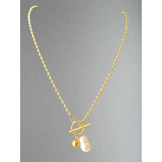 Luxe Pearl Pendant Necklace - Manika Royale