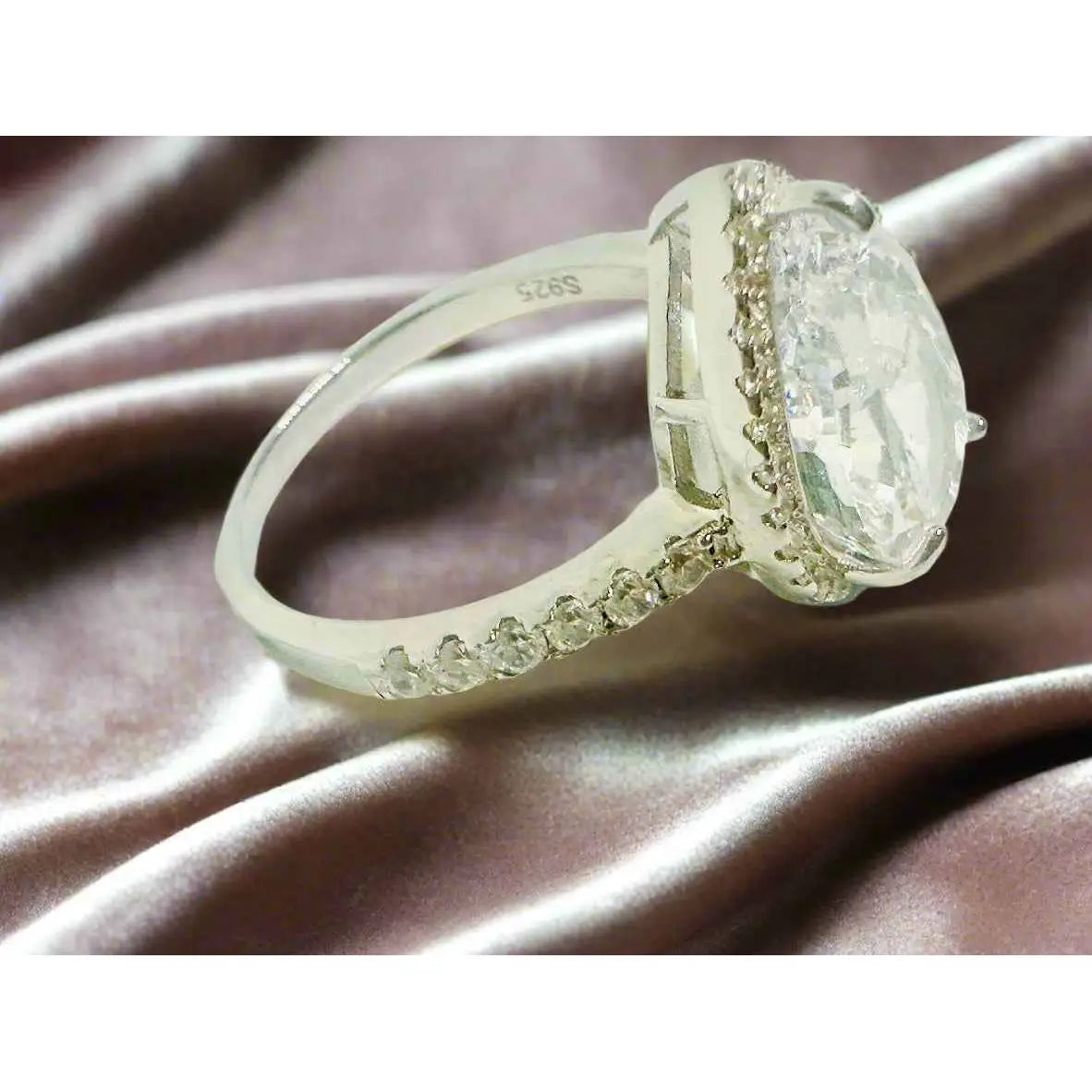 Tear Drop Sterling Silver Ring - Manika Royale