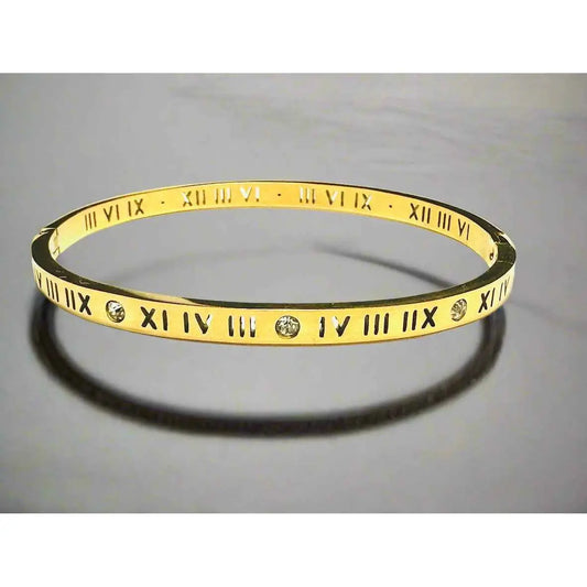 Timeless Numeral Bangle - Manika Royale