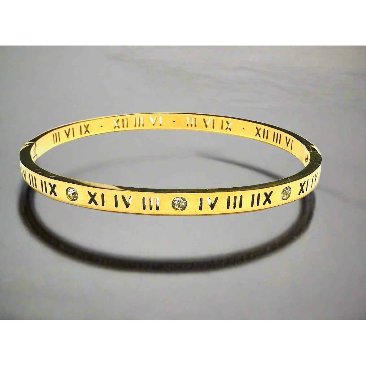 Timeless Numeral Bangle - Manika Royale