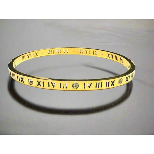 Timeless Numeral Bangle - Manika Royale