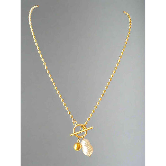 Luxe Pearl Pendant Necklace - Manika Royale