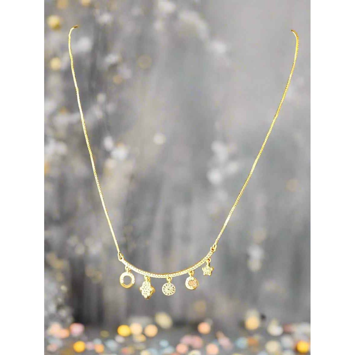 Charm Cascade Necklace - Manika Royale