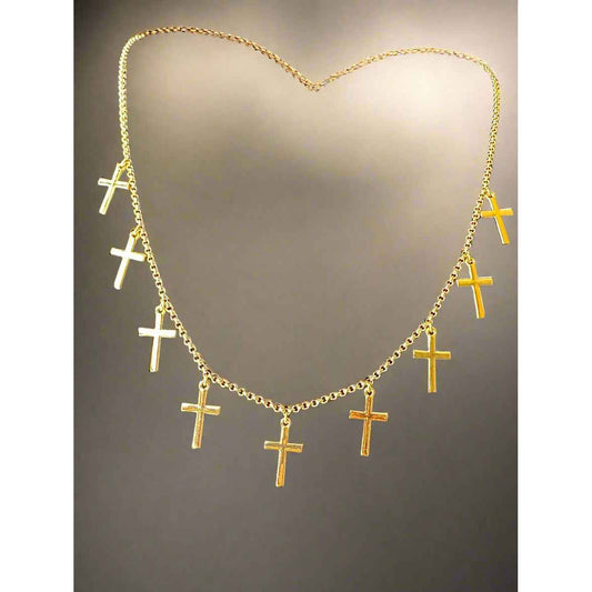 Cross Charm Pendant Necklace - Manika Royale