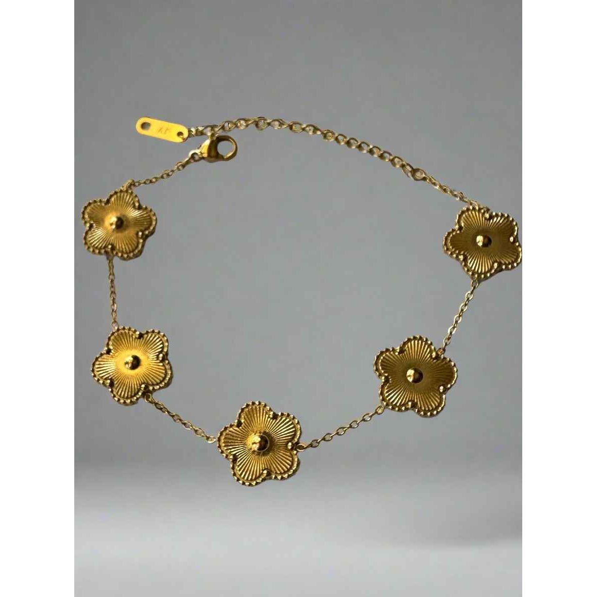 Blooming Grace Flower Bracelet - Manika Royale