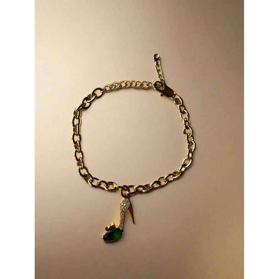 Stiletto Charm Chain Bracelet - Manika Royale