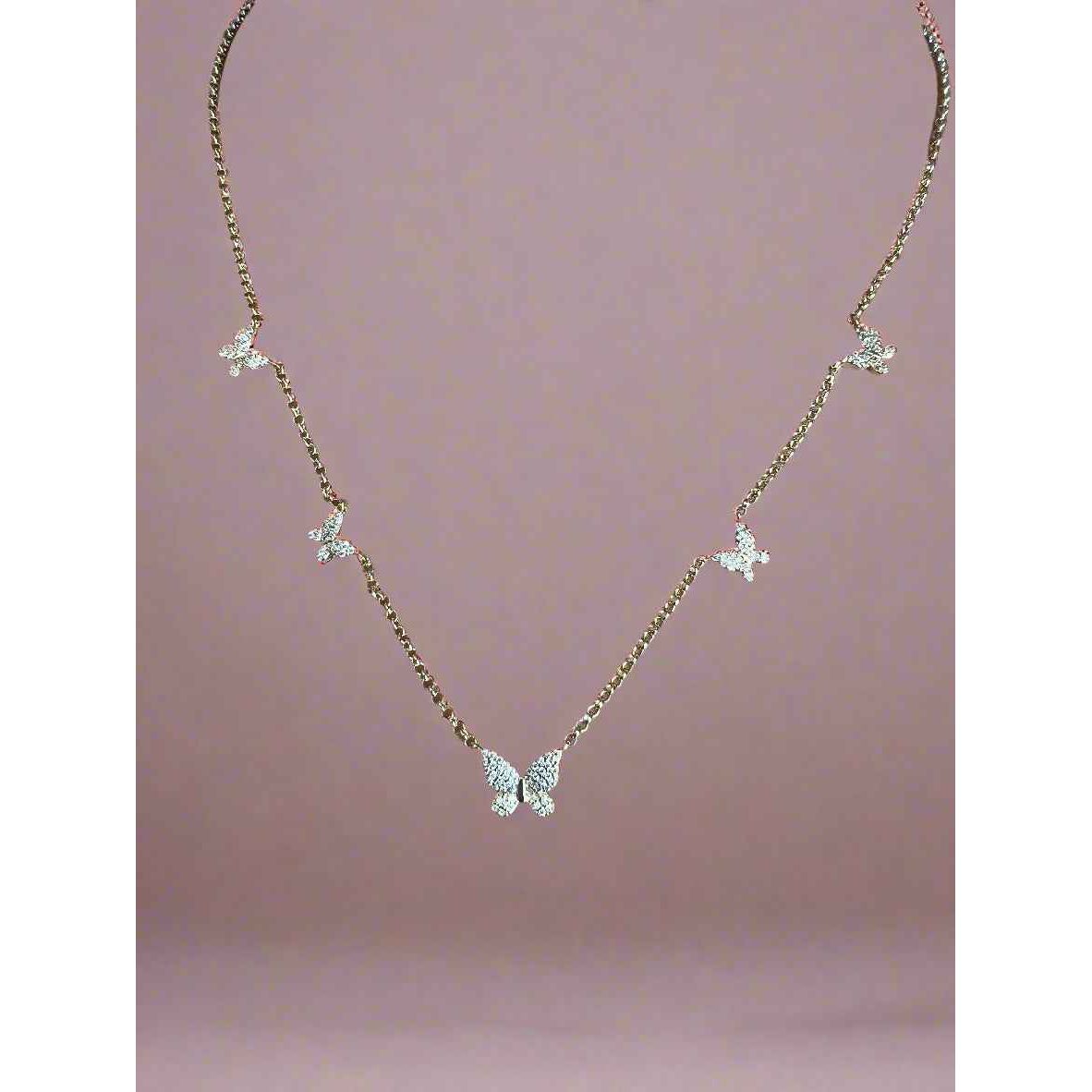 Butterfly Serenade Necklace - Manika Royale