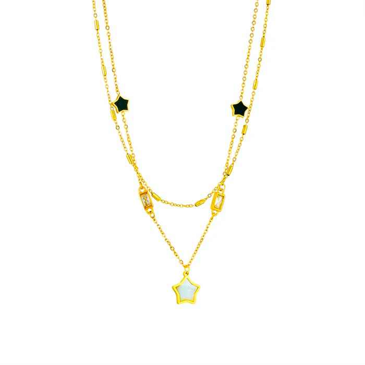 Celestial Geometry Necklace - Manika Royale
