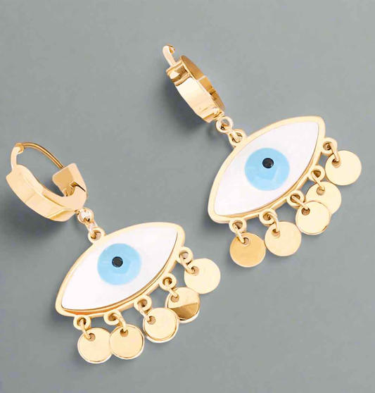 Celestial Eye Drip Earrings - Manika Royale